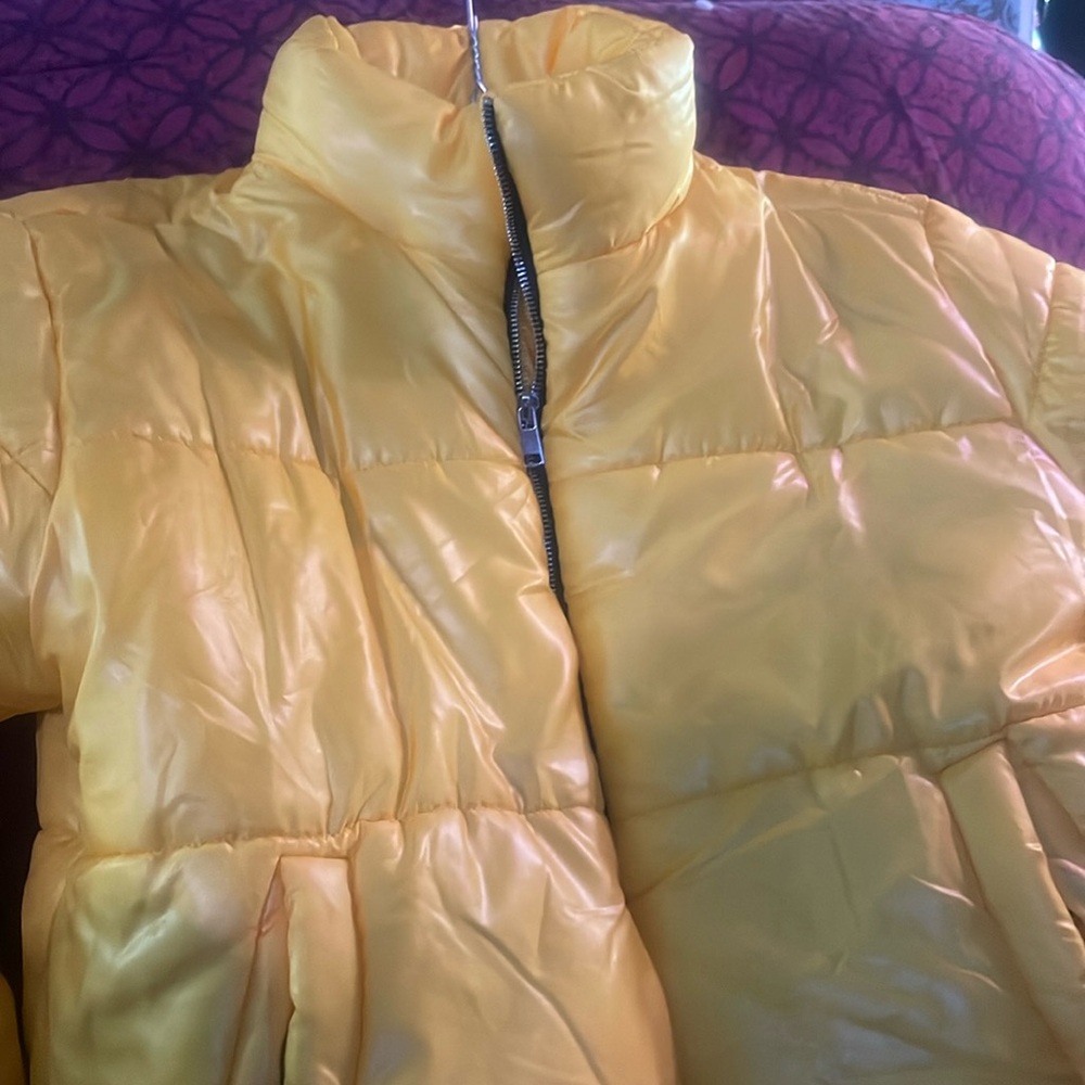 Rising International Yellow Puffer Jacket